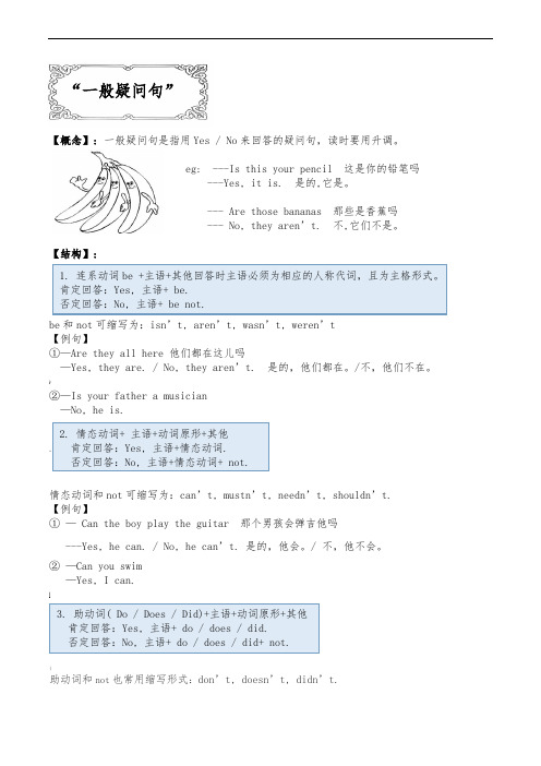 一般、特殊、选择疑问句专题讲解(附习题答案)