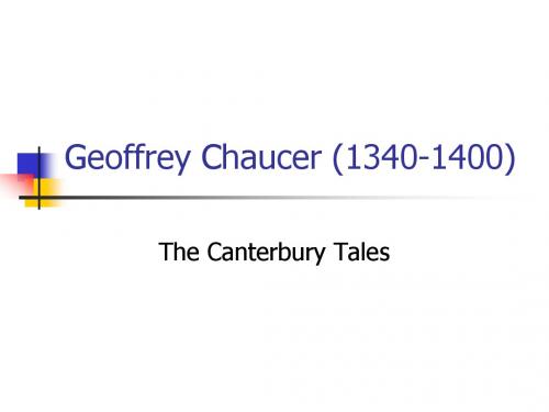 Geoffrey Chaucer