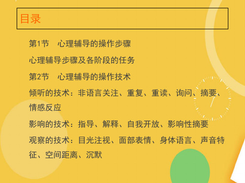学校心理辅导操作过程完整PPT资料