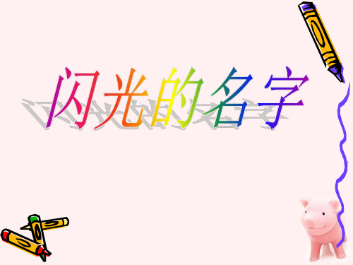 《闪光的名字》ppt课件(4篇)