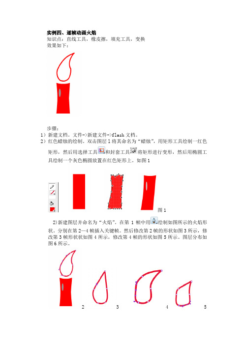 实例五逐帧动画蜡烛