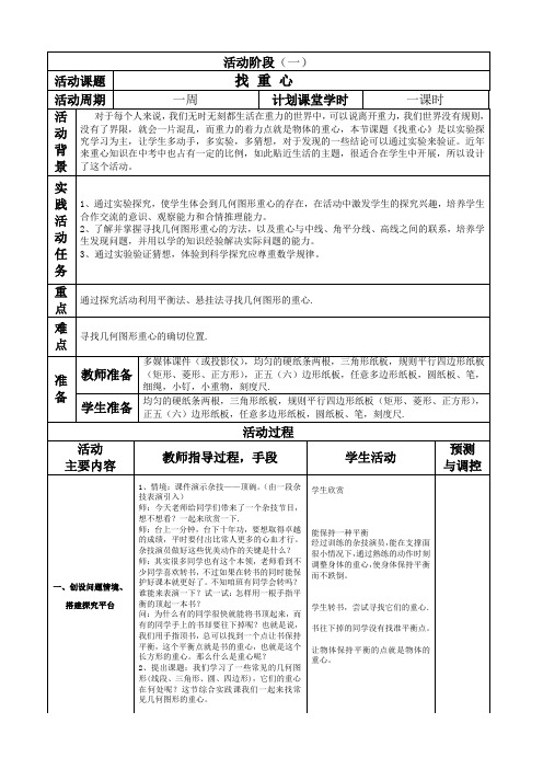 找重心