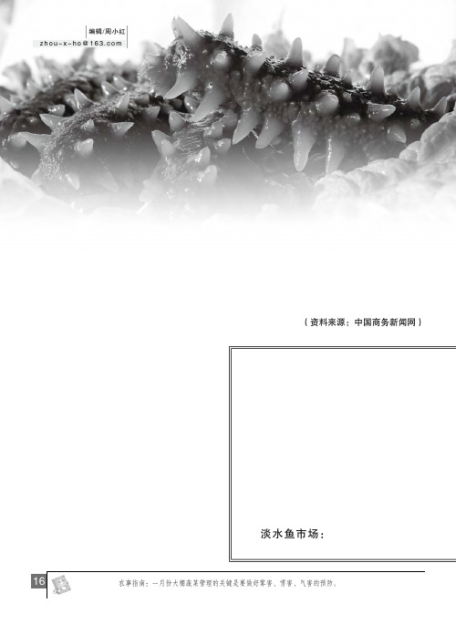 淡水鱼整体走低 鸟贝大幅上扬