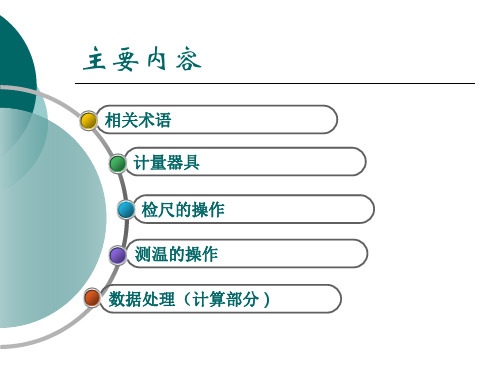 油品计量操作及数据处理