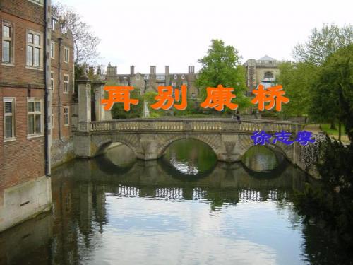 最新人教版语文必修1《再别康桥》课件(24页)