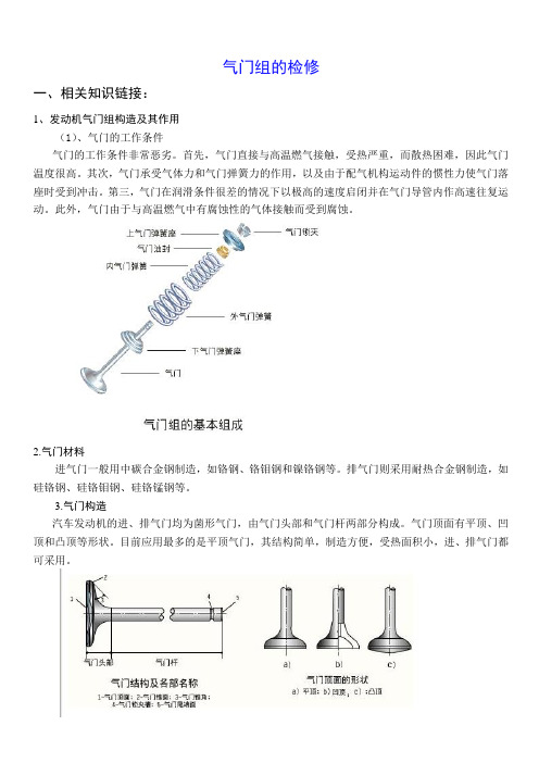 气门组的检修