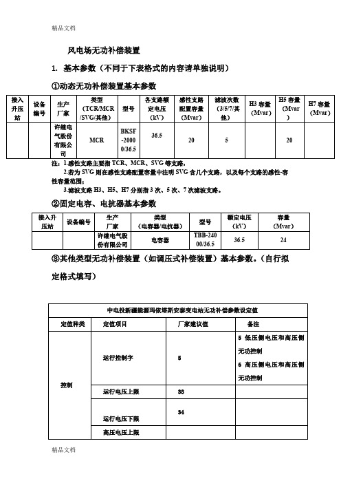 (整理)风电场无功补偿装置