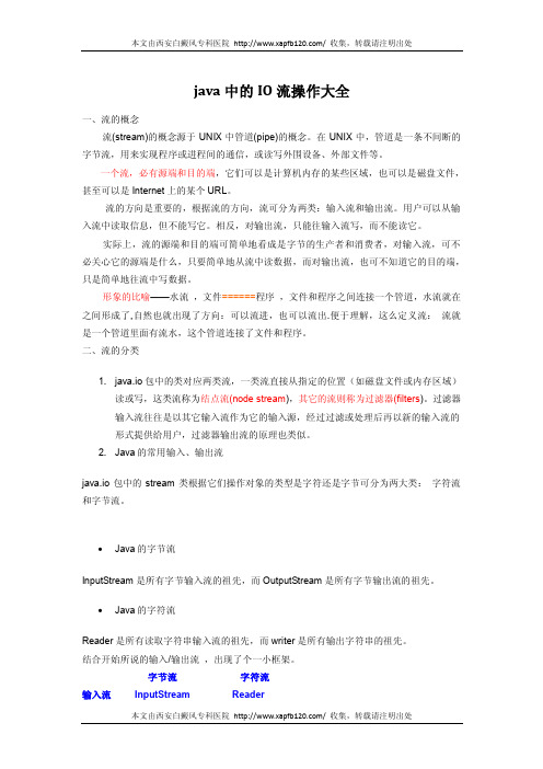 java中的IO流操作大全