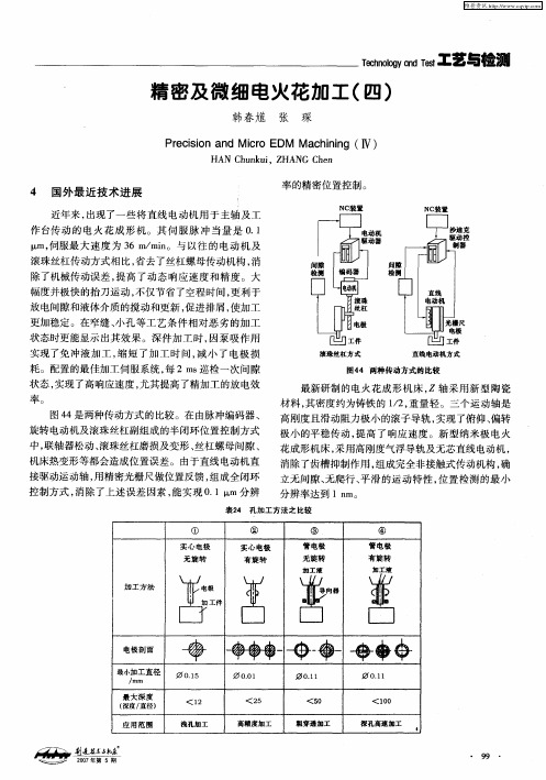 精密及微细电火花加工(四)