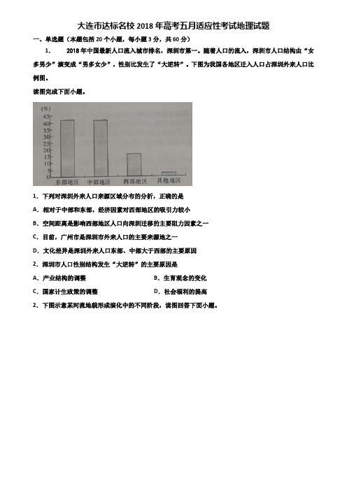 大连市达标名校2018年高考五月适应性考试地理试题含解析