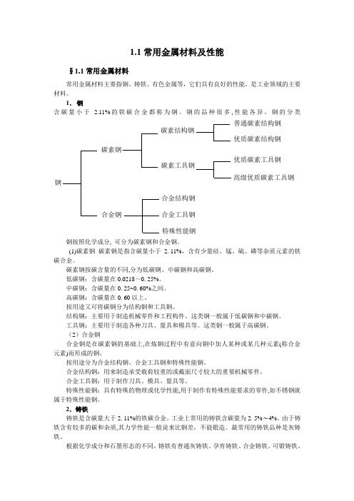 金属材料及热处理电子教案