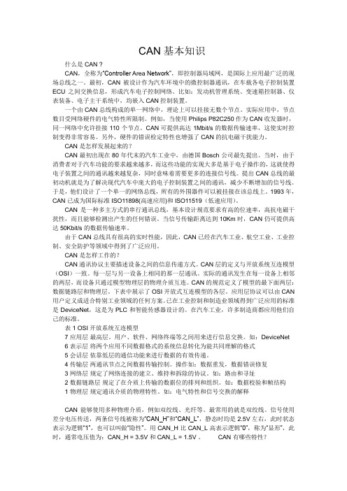 CAN基本知识