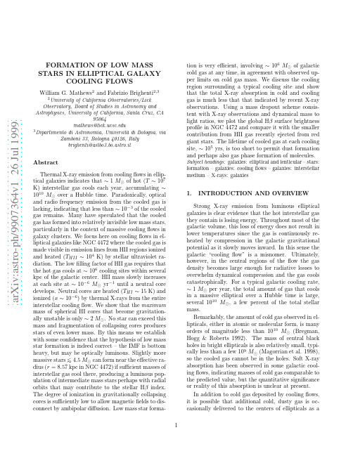 Formation of Low Mass Stars in Elliptical Galaxy Cooling Flows