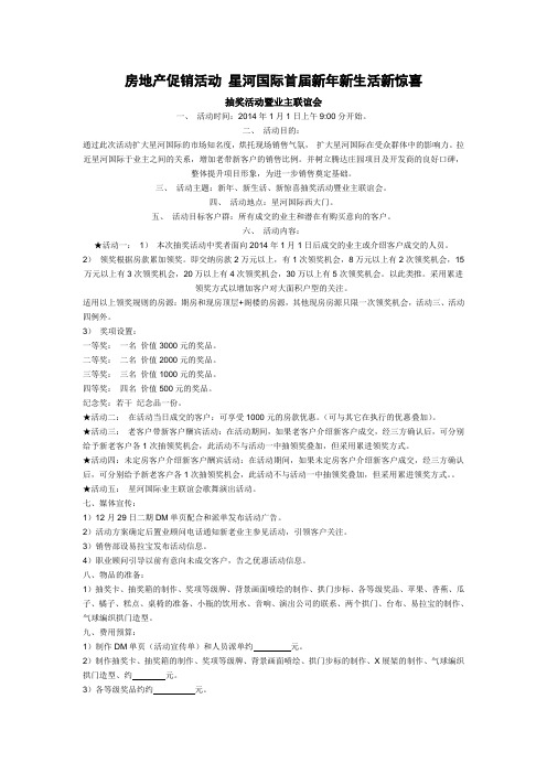 房地产春节促销活动_星河国际首届新年新生活新惊喜