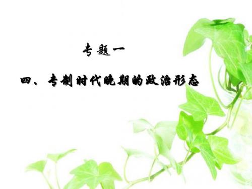 yong专制时代晚期的政治形态上课用 (1)