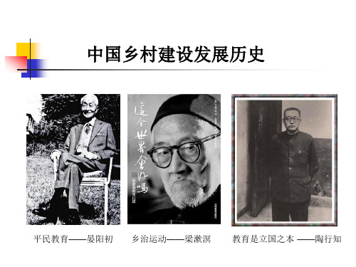 乡村建设历史详解