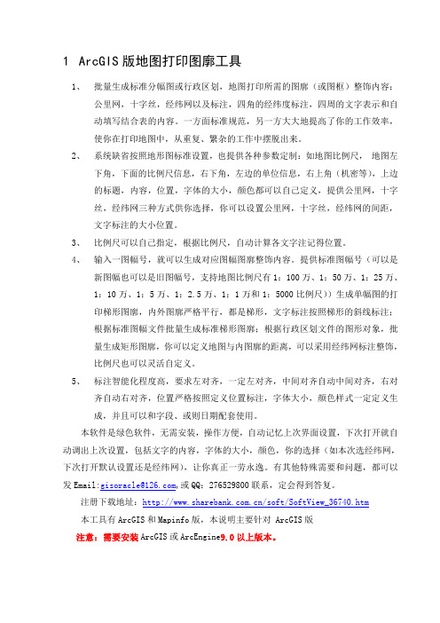 arcgis 图框