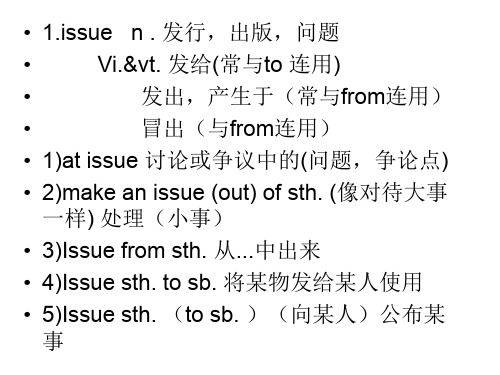 选修6 unit 3 单词