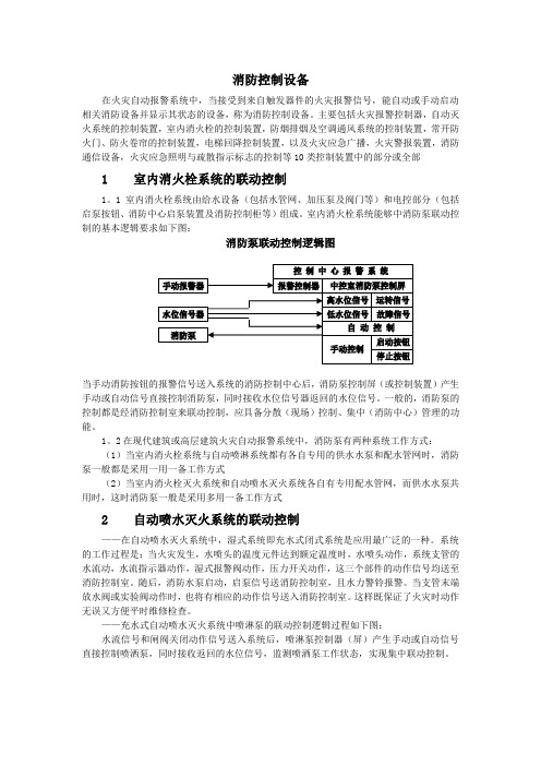 消防控制设备介绍