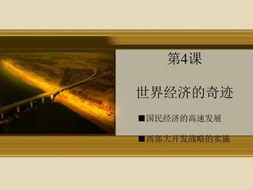 世界经济的奇迹PPT课件