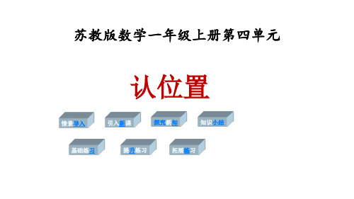 (赛课课件)一年级上册数学《认位置》 (共14张PPT)
