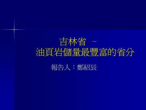 油页岩储量最丰富的省分