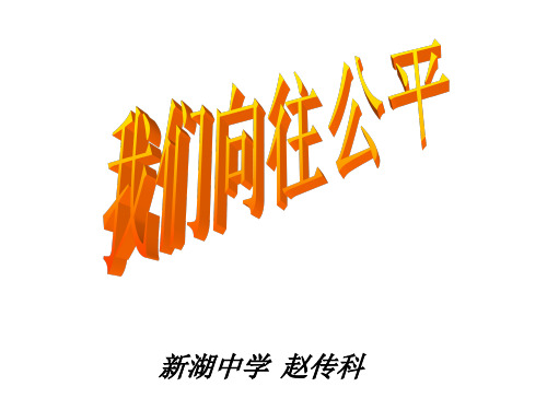我们向往公平-赵传科