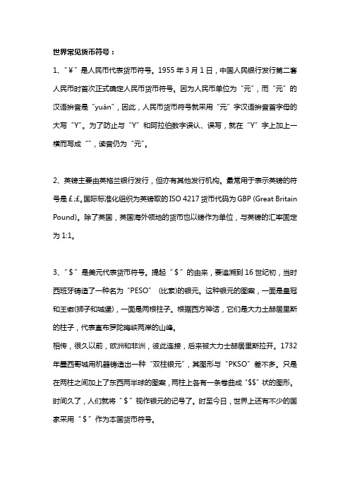 货币符号