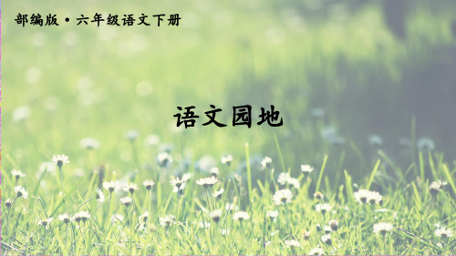 人教部编版六年级语文下册语文园地五PPT课件5