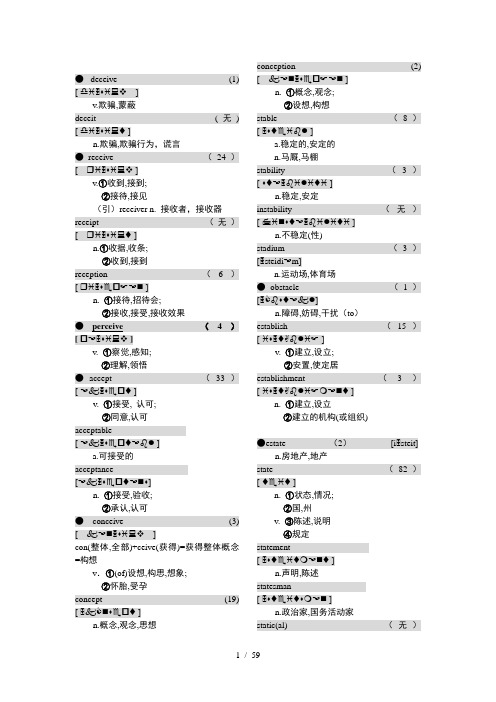 刘晓艳考研单词汇总