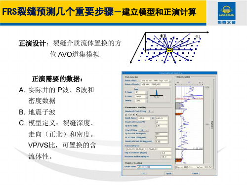 frs裂缝预测中建立模型及正演计算