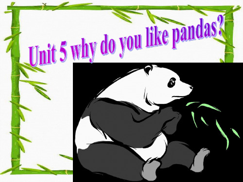 人教版七年级英语下册unit-5why-do-you-like-pandasSection-B-1a