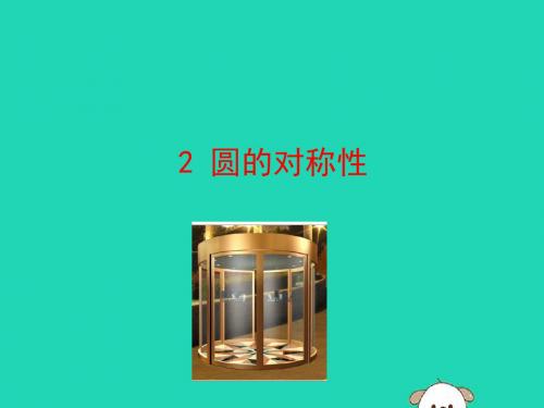 九年级数学下册 第三章 圆 2 圆的对称性教学课件 (新