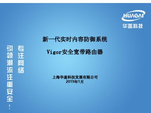 Vigor产品售前培训