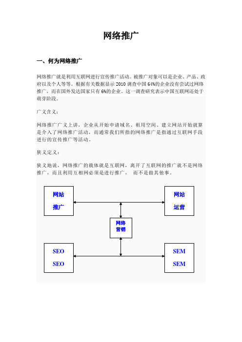 网络推广(3)复习进程