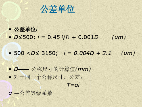 圆柱体的公差与配合