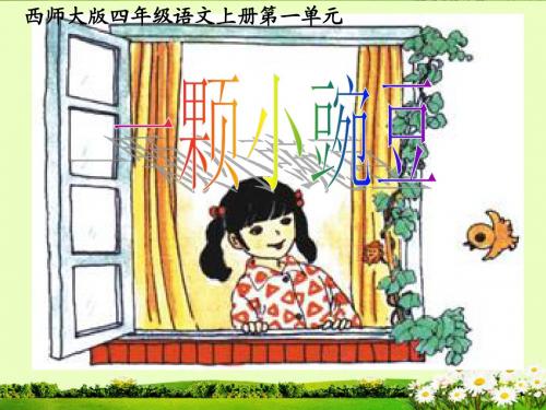 (西师大版)四年级语文上册课件 一颗小豌豆 2