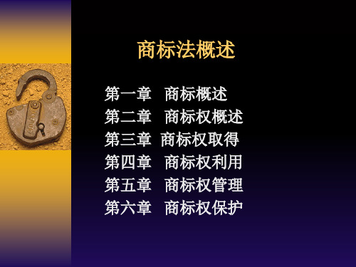 商标法概述 ppt课件