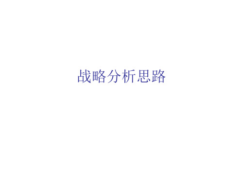 战略分析思路ppt课件