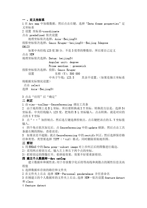 几何纠正流程