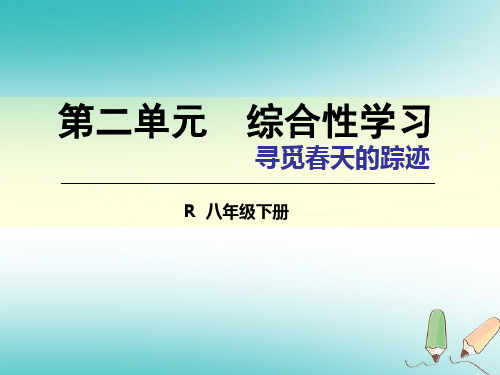 新人教版八级语文下册第二单元综合性学习寻觅天的踪迹课件(1)