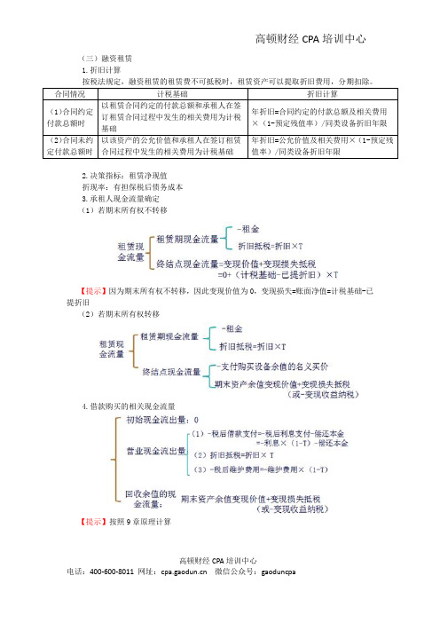 注册会计师讲义《财管》第十三章混合筹资与租赁05