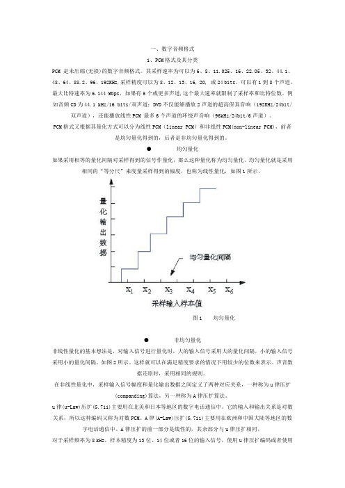 数字音频格式