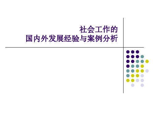 国内社会工作发展状况与案例分析