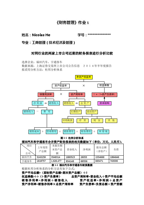 分析上市公司财报