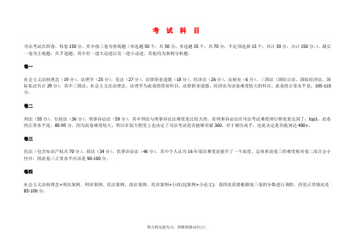 法考各学科