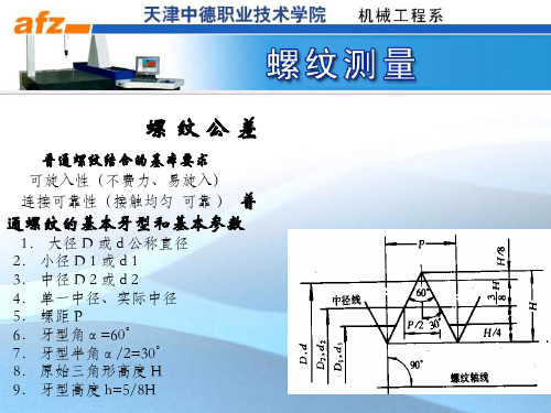 螺纹测量完美版PPT