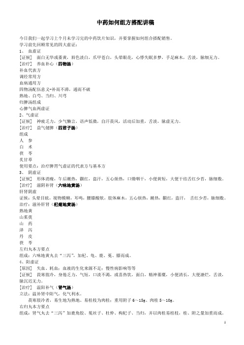 中药如何组方搭配销售 (养生)