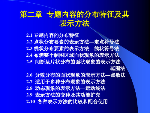 第二章  专题内容的分布特征及其表示方法