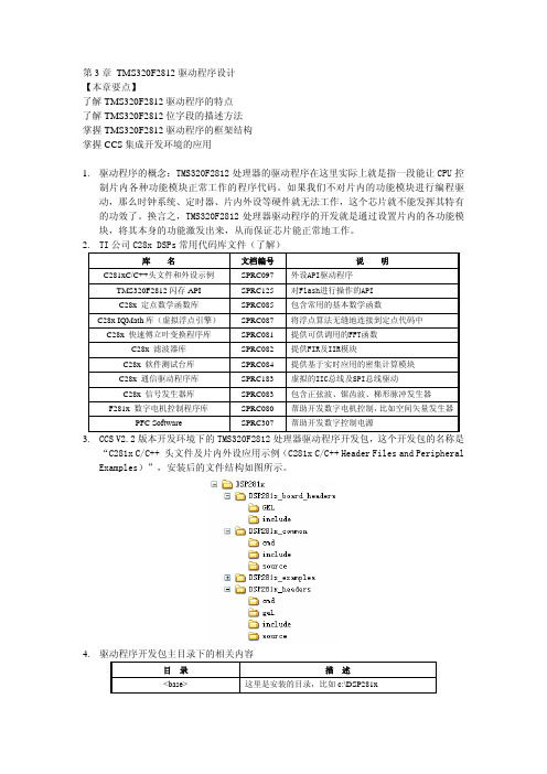 第3章TMS320F2812驱动程序设计学习要点